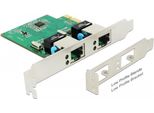 Delock Scheda Pci Express > 2 X Gigabit Lan - Adattatore Di Rete - Pcie 1,1 A Basso Profilo - Gigabit Ethernet X 2 (89999)
