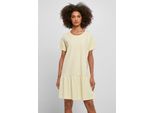 DáMské TričKo Urban Classics Ladies Valance Tee Dress Softyellow - 3XL