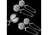 Set Di 5 Pinze Da Tè In Acciaio Inossidabile Per Tè Sfuso | 5 Pezzi Di Uova Da Tè A Forma Di Palla | Pinze Da Setaccio Per Tazze | Filtro Per Il Tè | Pinze Per Spezie | Colino Per Il Tè | Uovo Per Spezie | Colino Per Tazze Per Gli Amanti Del Tè | Uovo Per Le Pinze Da Tè