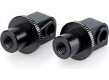 Puig 9963N Pedane Vintage Per Suzuki GSX-S125 Nero