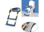 Jopassy Trainer Da Toilette Con Scala Scale Con Gradini Seggiolino Per Bambini Seggiolino Da Toilette Vasino Blu