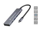 Conceptronic DONN23G Conceptronic 6-1 Dock Usb-C->Hdmi,2Xusb3.0,Sd/Tf 12Cm Gr