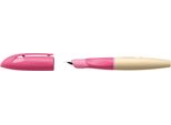 Stabilo 5014/26-41 Stilografica Per La Scuola Easybirdy® Timber - Per Destrorsi Pennino A, Colore Rosa/Legno, Inclusa Cartuccia Standard