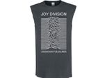 Amplified - Top Senza Maniche "Unknown Pleasures"" Da Uomo GD1148 (Xs) (Charcoal)"