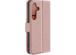 Avizar, Custodia In Pelle Finta Con Funzione Di Supporto Per Samsung S24 / S25, Oro Rosa