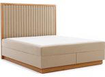 Letto Marrone Beige Camera Da Letto Letti Di Design Letti Matrimoniali Letto Tessile Jv Moebel