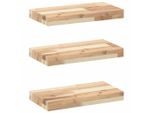 Syfax™ Mensole Da Parete 3 Pz 40X20X4 Cm Legno Acacia Non Trattato