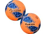 Precision - Pallone Da Allenamento "Fusion Fifa Basic"" RD3512 (5) (Arancione Fluorescente/Blu/Azzurro/Grigio)"