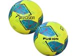Precision - Pallone Da Allenamento "Fusion Fifa Basic"" RD3512 (4) (Giallo Fluorescente/Benzina/Blu-Verde/Rosso)"