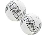 Precision - Pallone Da Allenamento "Fusion Fifa Basic"" RD3512 (4) (Bianco/Argento/Nero)"