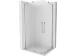 Mexen Velar Duo Cabina Doccia Scorrevole 90 X 80 Cm, Smerigliato, Cromo - 871-090-080-32-01