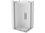 Mexen Velar Duo Cabina Doccia Scorrevole 100 X 90 Cm, Smerigliata, Gun Metal - 871-100-090-32-95