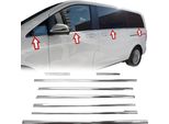 Acciaio Inox Barre Finestrino Cromo Per Vw Touran 1T1 1T2 2003-2010 8TLG Set