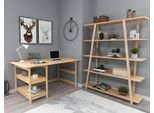 Suite Studio Marrone Chiaro Scrivania Ufficio Di Design Libreria In Legno