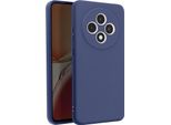 Avizar, Cover Soft Touch In Silicone Oppo Reno 12F, Retro Opaco, Blu Scuro