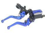 Cnc Pompa Del Freno A Disco 7/8 22Mm Idraulico Regolabile Angolo Morsetto Di Montaggio Off-Road Moto Modifica Generale Blu