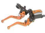 Cnc Disco Freno Pompa 7/8 22 Mm Idraulico Regolabile Frizione Angolo Montaggio Fuoristrada Moto Modifica Generale Arancione