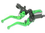Cnc Disco Freno Pompa 7/8 22 Mm Idraulico Regolabile Frizione Angolo Montaggio Off-Road Moto Modifica Generale Verde