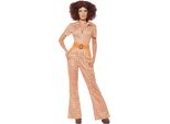 Smiffys - Costume "Authentic 70S Chic"" - Donna SM983 (L) (Arancione)"
