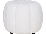 Pouf Paisley Ø48Cm Bianco Sporco.