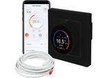 Termostato Ambiente Intelligente Wifi TH11 Per Riscaldamento A Pavimento Regolatore Di Temperatura Termostato Tuya App Nero