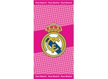 Carbotex Real Madrid Asciugamano Da Spiaggia Asciugamano Da Sauna Asciugamano Da Doccia 70X140 Rosso/Rosa Tifosi Donne :