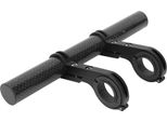 Prolunga Manubrio Per Bicicletta, Supporto Multifunzione Per Luce/Tachimetro, Doppio Morsetto, Nero
