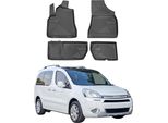 2008-2018 Citroen Berlingo Tappetini Tpe Nero 4 Pz