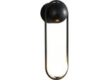Applique Minimalista, Design A U, Efficienza Energetica, Nero-01, Luce Neutra