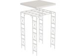 Pergola Da Giardino, Struttura In Metallo, Facile Da Montare, Bianca, 180X180X270Cm