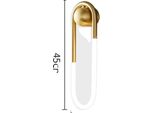 Applique Minimalista, Design A U, Efficienza Energetica, Rame-45, Luce Bianca