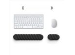 Inf Set Ergonomico Poggiapolsi Tastiera E Mouse Per Sollievo Affaticamento Nero