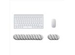 Inf Set Ergonomico Poggiapolsi Tastiera E Mouse Per Sollievo Affaticamento Nero Bianco