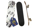 Best Sporting Skateboard Kid I Skate-Board ABEC 3 Kugellager I hochwertige Skateboards aus Holz & Aluminum I Skateboard Erwachsene I 78,5 x 20,4 cm Skateboard Deck mit schwarz-weißem Design