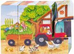 Goki 57839 Puzzle Cubo Stagioni In Fattoria, Colorato