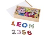 Goki 58911 Alfabeto E Numeri Magnetici Ii, Multicolore (1 Set)