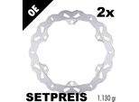 Set Di Dischi Freno Galfer 2X DF080W Wave® Rigido Anteriore 320X5Mm Per Honda Cb F Fa Cbr 650 Ccm Anno 2014 - 2022