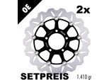 Set Di Dischi Freno Galfer 2X DF655CW Wave® Anteriori Flottanti 320X5Mm Per Triumph Rocket Iii Roadster Daytona I Centennial Edition Sprint St Speed Triple Anno 2002 - 2024