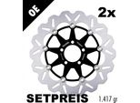Set Di Dischi Freno Galfer 2X DF326CW Wave® Flottanti Anteriori 310X5Mm Per Suzuki GSX-R G.H.J 1100 Ccm Anno 1986 - 1988