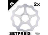 Set Di Dischi Freno Galfer 2X DF671W Wave® Rigido Anteriore 260X4Mm Per Aprilia Scarabeo Light Arrecife, Derbi Rambla Sport City Cube Ie Street Atlantic Sportcity