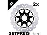 Set Di Dischi Freno Galfer 2X DF169CW Wave® Flottante Anteriore 310X5Mm Per Kawasaki Zr Zephyr Zrx S R Zxr Zzr 400 - 1200 Ccm Anno 1989 - 2007