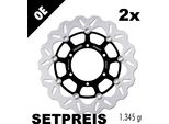 Set Di Dischi Freno Galfer 2X DF358CW Wave® Flottante Anteriore 310X5Mm Per Suzuki GSX-R Gsx S 600 - 1000 Ccm Anno 2008 - 2021