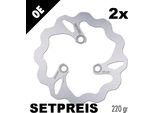 Set Di Dischi Freno Galfer 2X DF712W Wave® Rigido Anteriore 174X3Mm Per Honda Trx Ex Sportrax X Sportrax Fourtrax Er R Recon Foreman Sporttrax Xx 250 - 700 Ccm