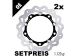 Set Di Dischi Freno Galfer 2X DF816FLW Wave® Anteriori Flottanti 270X5Mm Per Bmw C Sport Abs Highline, Triumph Tiger Xc Xca Xrx Gt Yamaha Yp R X-Max 400 -