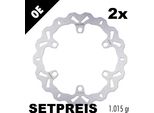 Set Di Dischi Freno Galfer 2X DF768W Wave® Anteriori Rigidi 320X4.5Mm Per Ducati Multistrada S Ds 1000 / 1100 Ccm Anno 2003 - 2009