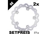 Set Di Dischi Freno Galfer 2X DF816W Wave® Rigido Anteriore 270X5Mm Per Bmw C Sport Abs Highline, Triumph Tiger Xc Xca Xrx Gt Yamaha Yp R X-Max 400 - 800 Ccm