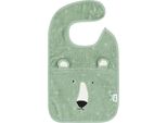 Bavaglino Trixie - Cotone Organico - Mr Polar Bear - Bavaglino Per Bambini Verde