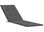 Vidaxl Cuscino Per Sedia A Sdraio Antracite (75+105)X50X4 Cm