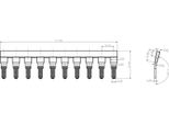 Ponte Di Inserimento Ponte A Innesto Connettore Trasversale Eb 10-12 Per Morsettiere PC16 Dgn 3534