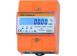 Newlec H420580-4TE Elektronischer -Drehstrom - Hutschienenzähler, 5(80)A, 3x230/400V, 4